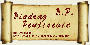Miodrag Penjišević vizit kartica